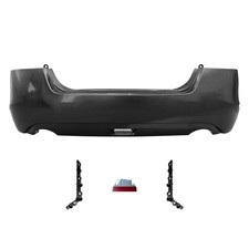 Rear Bumper Cover Kit 2013-2015 Altima w/ Warning Light Brackets Chrome Molding