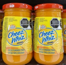 2X CHEEZ WHIZ ORIGINAL CHEESE SPREAD - 2 JARS OF 235g EACH  - FREE SHIPPING 