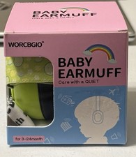 Worcbgio Baby Earmuffs New 3-24 Month Lemon Green