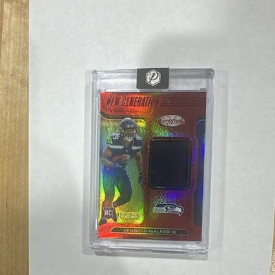 Panini 2022 Kenneth Walker III Seahawks RC Jersey Mirror Red /199 ‘26 SB MVP 