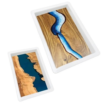 Large Epoxy Mold 15.8 * 9.8 * 3 inch and 11.3 * 7.5 * 2 inch, Cutting Board M...