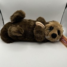 Sea Otter OSWELL 17" Lou Rankin Friends Dakin Plush 24054 Animal Brown