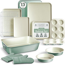 Nonstick Stackable Bakeware Set - Deluxe Heavy Duty, Durable, Easy Release Bakin