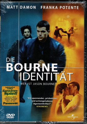 Die Bourne Identität DVD NEU OVP Matt Damon Thriller Action Blockbuster Film