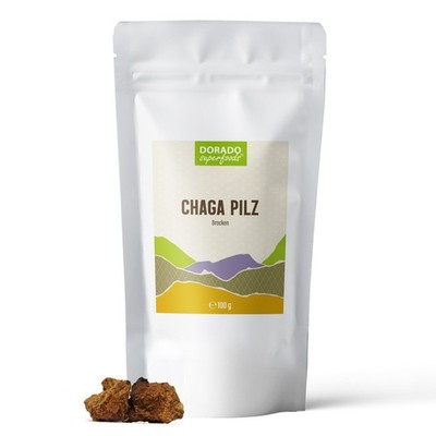 Dorado Superfoods   Chaga Pilz Brocken Tee | 100 g aus Wildsammlung