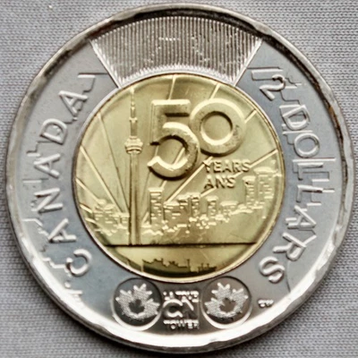**NEW**CANADA / KANADA_2 Dollar 2026_CN Tower Toronto_Bi-Metal_Normalprägung_unc - Bild 1 von 2