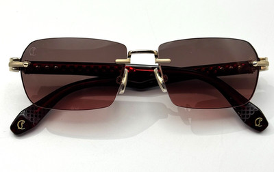 Christian Louboutin Sunglasses Greggo LB0041 32C Gold Rimless Frame 56-16-145