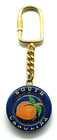 Vintage South Carolina Peach Revolving Keychain Keyring — photo 2