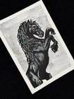 ACEO Original Art - Black Horse, Stallion, Animals - Acrylic - 2.5x3.5 by M.A.R — photo 2