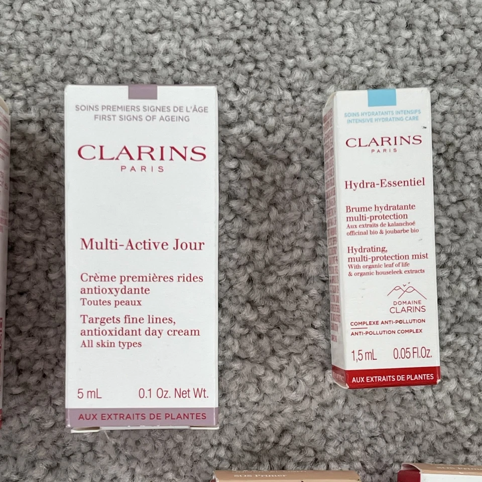 Clarins Travel Sample Cryo Flash Cream Mask Cleanser Primer Beauty Flash Lip Oil - Image 4 of 4