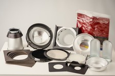 PHOTOGENIC STUDIO LIGHT MODIFIER ACCESSORY LOT REFLECTORS GRIDS GELS DIFFUSERS