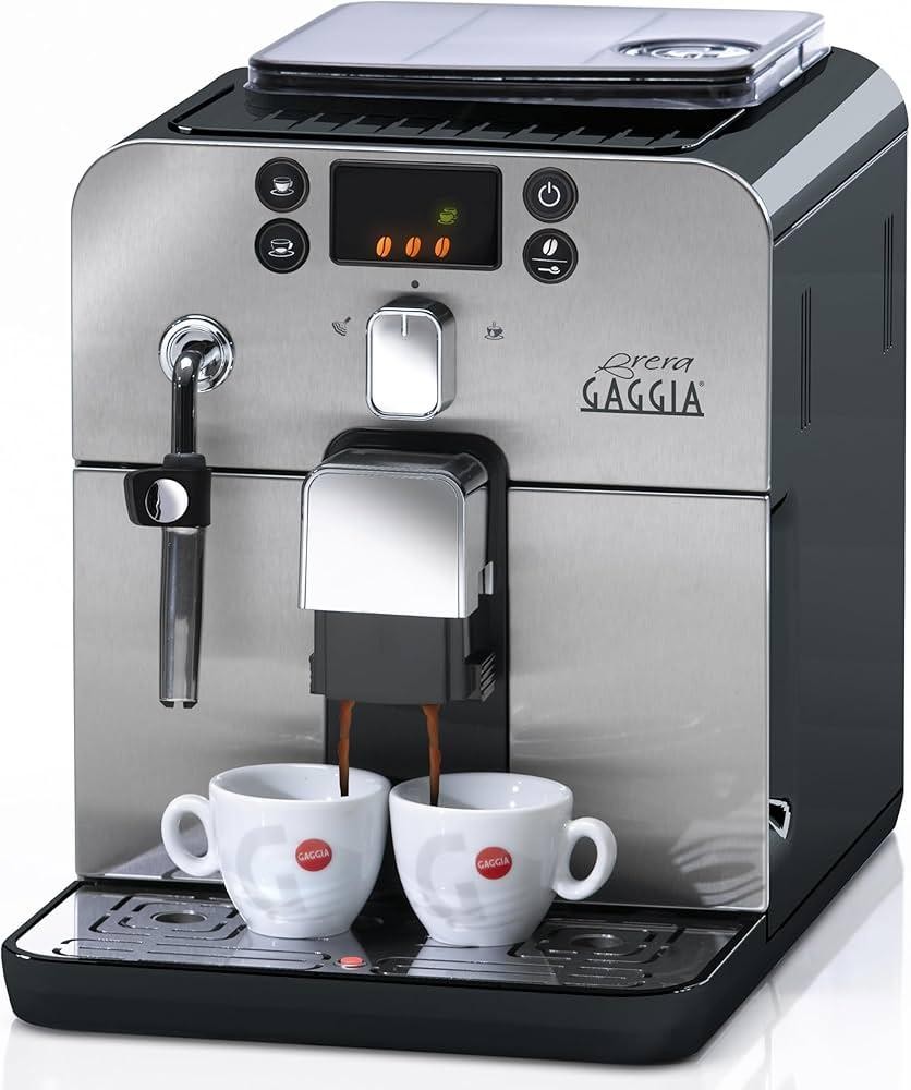Gaggia brera macchina caffe` espresso in grani 1.400 w 1.2 lt colore silver black - Immagine 2