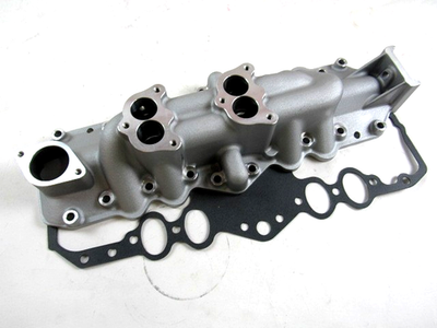 #ad 1932 48 Ford Flathead Dual Carb Intake Manifold Satin E42501 $235.00