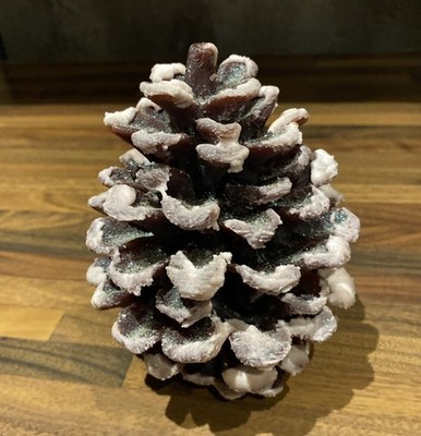 Weihnachten Alpen Tannenzapfen Kerze 6'' (15cm) ideal als Geschenk. Neu in Verpackung.