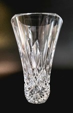 (420) Vintage Royal Crystal Rock Palace Vase 7 Mint. Made In Italy