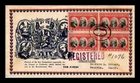 DR JIM STAMPS US COVER YORKTOWN FDC SCOTT 703 BLOCK OF 4 REGISTERED BACK COMBO