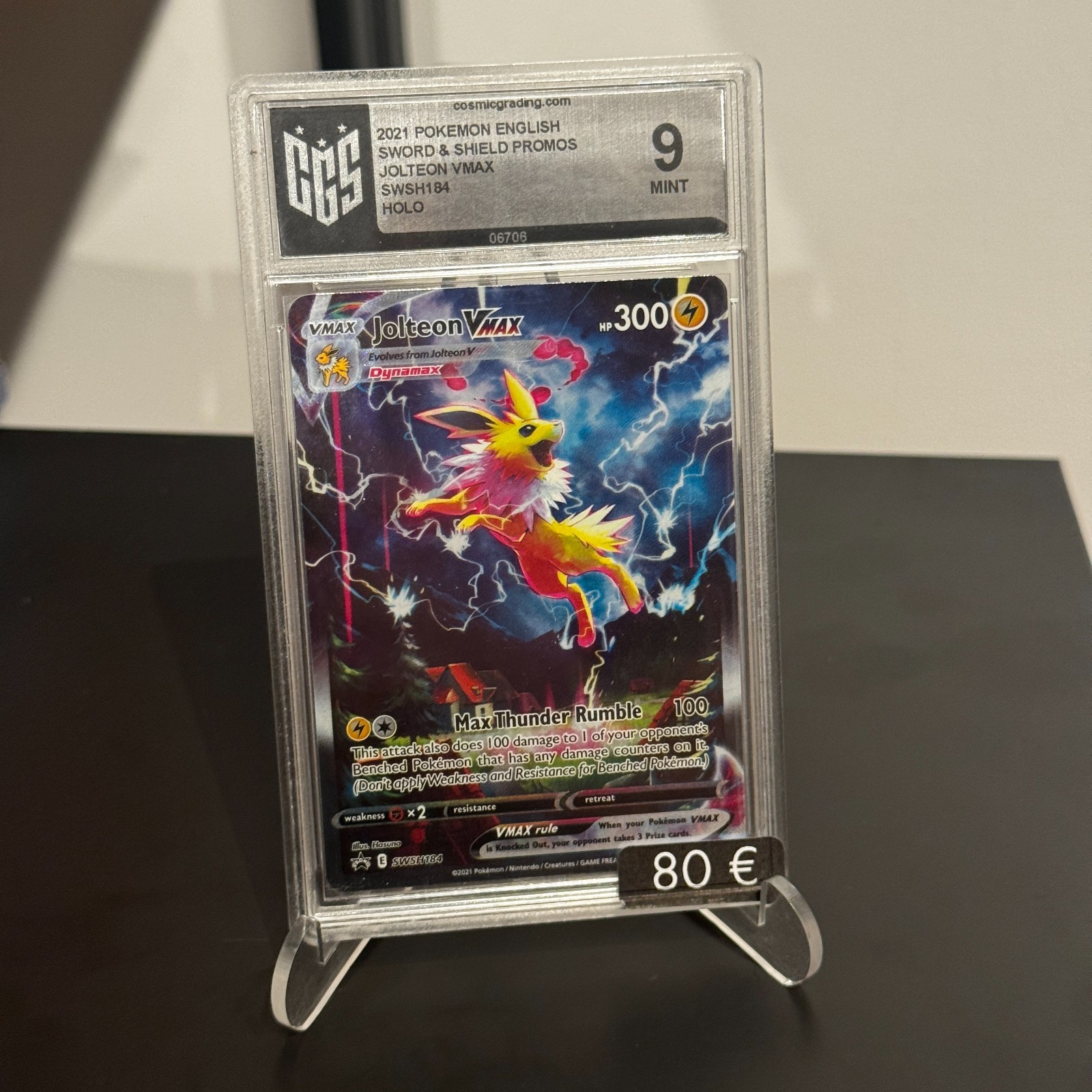 Pokémon Jolteon VMAX SWSH184 Promo CGS 9 MINT – Englisch – Sword & Shield