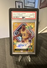 2023-24 Topps Cosmic - Auto Magic Johnson Gold Interstellar Refractor /50 PSA 10