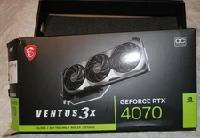 [Box only] MSI RTX 4070 Ventus 3X OC NVIDIA GeForce | BOX Only |