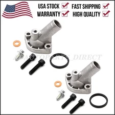 2X Thermostat V-twin Aluminum Cover For Can-Am Bombardier Commander 800 1000 US