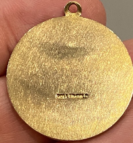 Antique St. Christopher Rolled Yellow Gold Pendant 6.88 gr - Picture 2 of 7