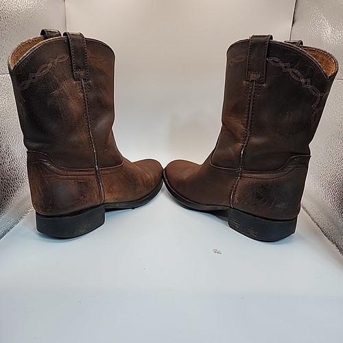 Ariat Heritage Cowboy Style Leather Womens Boots Brown US4/AU4 Embroidered - Picture 8 of 11