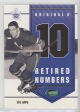 2003 Original Six Toronto Maple Leafs Inserts Retired Numbers Syl Apps HOF 1o3