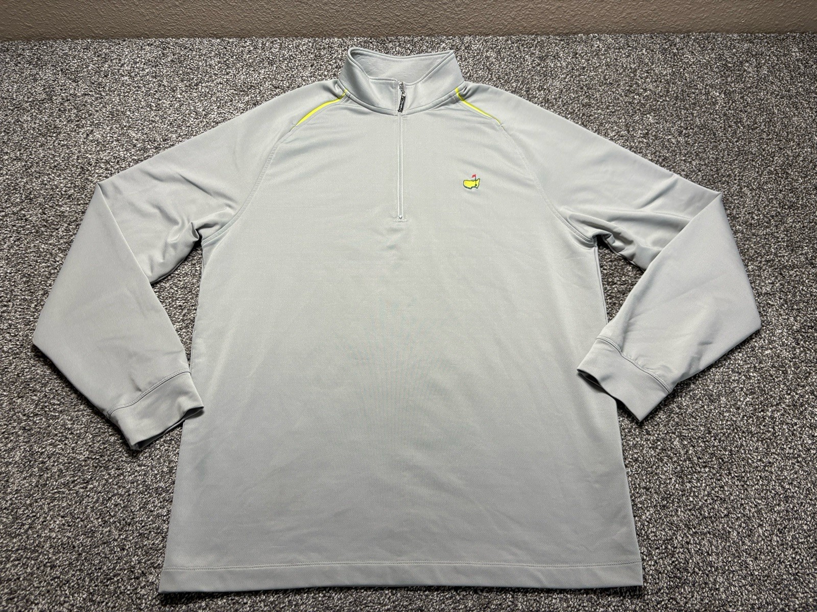 Masters Tech 1/4 Zip Pullover Mens Large Gray Gol… - image 2