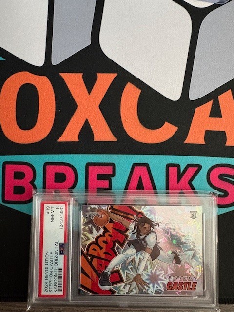 2024-2025 Panini NBA Revolution No. 19 Stephon Castle KABOOM! 💥 RC Case Hit SSP