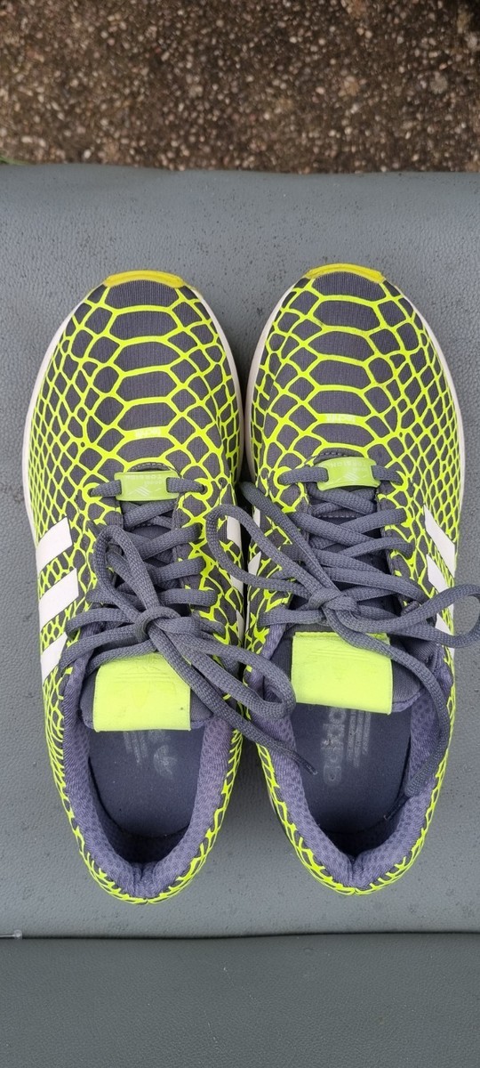 Adidas Men's ZX Flux Techfit Running Shoes Yellow/White/Onix