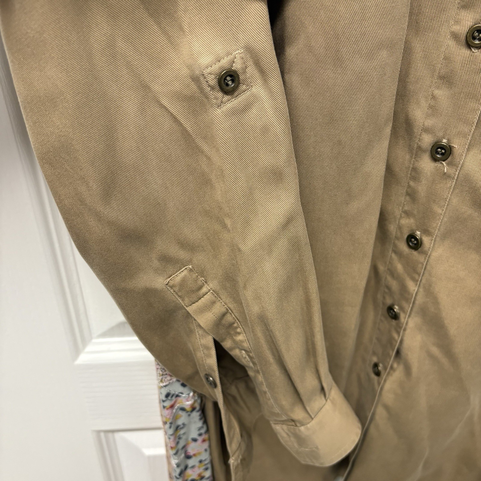 John Mark Patchwork Embroidered Back Button Down … - image 5