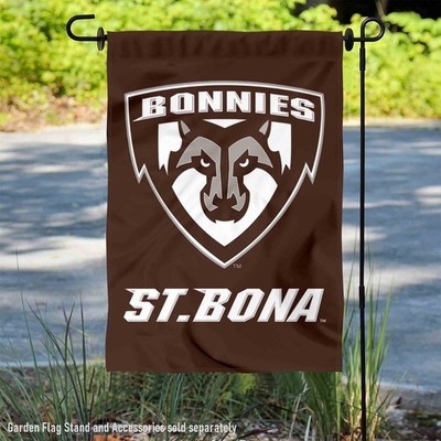 St. Bonaventure Bonnies Wordmark Logo Garden Flag and Yard Banner