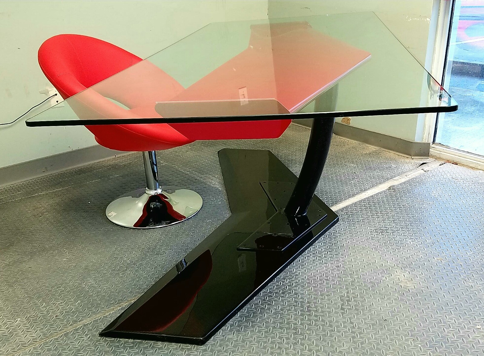 Lamborghini Countach Big Wing Desk CF Base Unique Man Cave Exotic Dealer Club