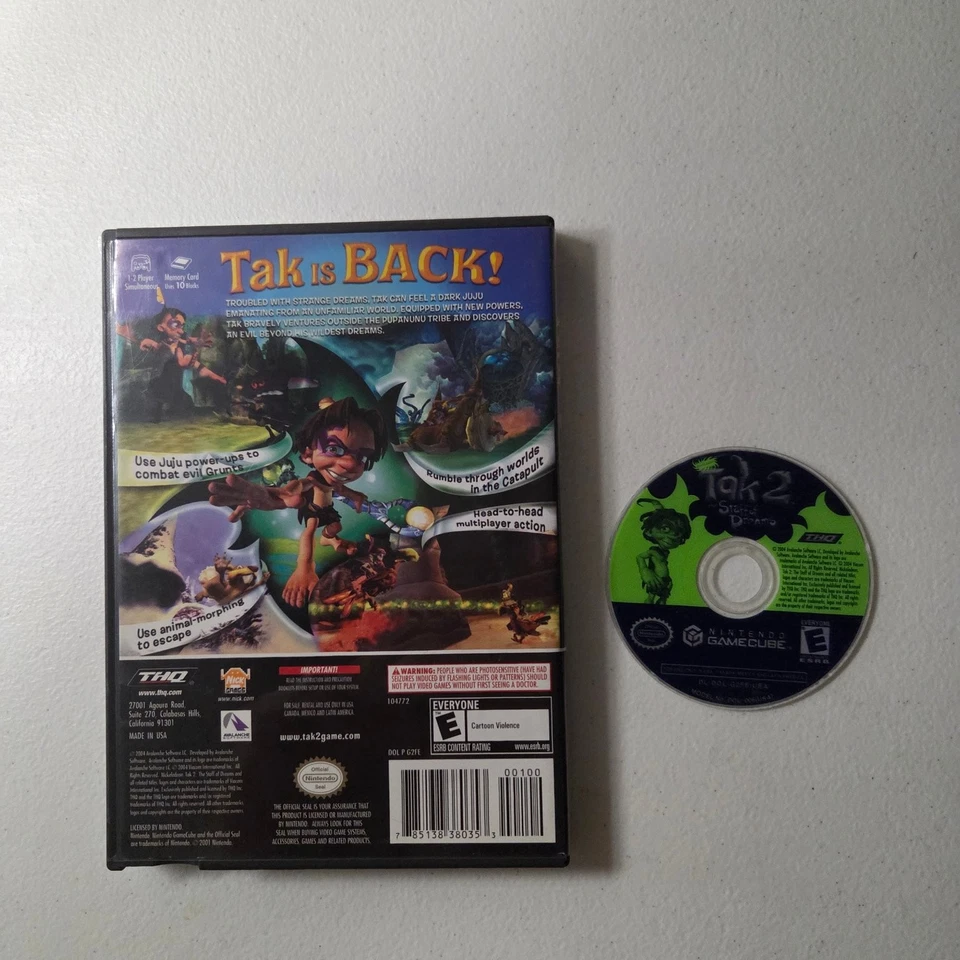 Tak 2 The Staff of Dreams GameCube Videojuego Multijugador Sin Manual Foto 2 de 2