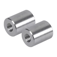 Pack of 20 - M3 Round Connector Nuts, 304 Stainless Steel Coupling Nut 8mm/0....
