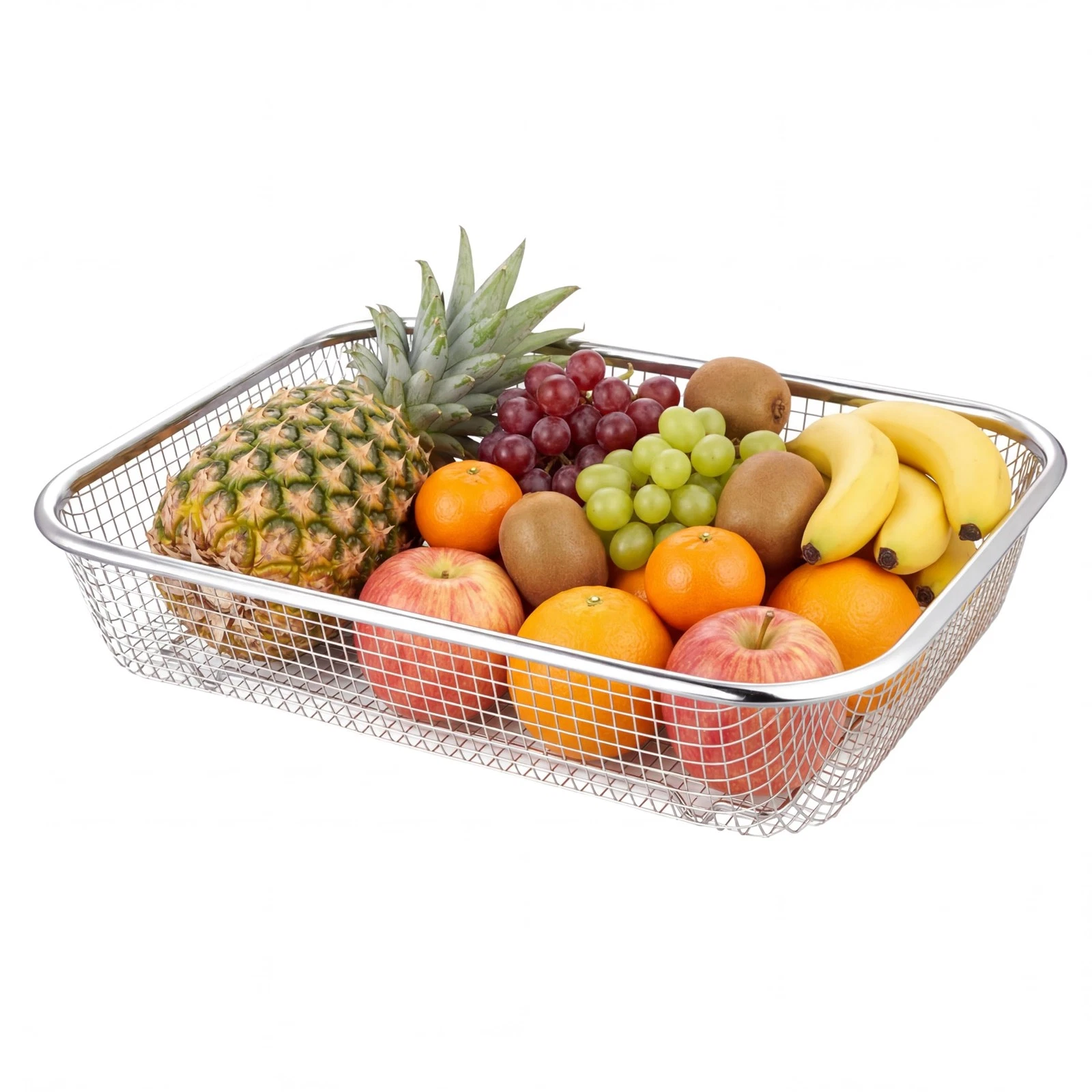 Stainless Steel Mesh Basket - 1PC Thickened Drain Basket Colander Rectangular...