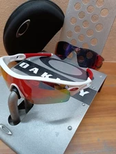 Good Condition Polarized Red and White Color Radar Path Oakley Fishing Running C