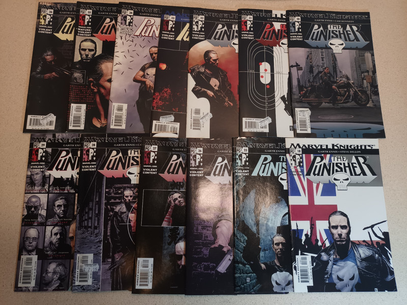 The Punisher  #18,23,26,27,28,29,30,31,33,34,35,36  Marvel Knights ( 12 Comics )