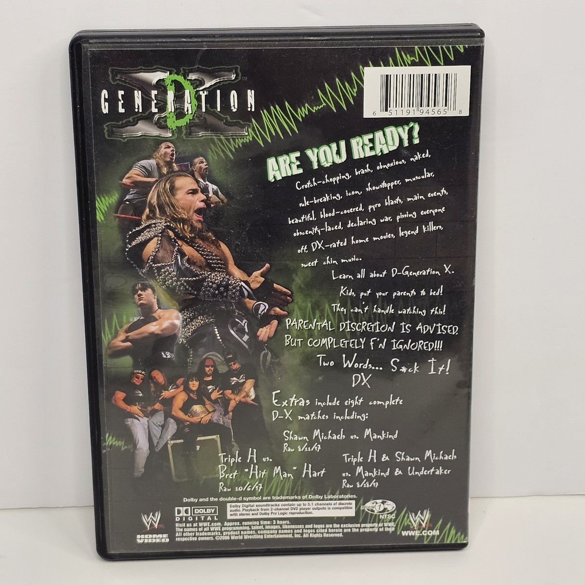 WWE - D Generation X (DVD, 2006) DX CHYNA TRIPLE H SHAWN MICHAELS