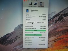 iPad Mini 4 MK6L2LL/A 16GB Unit B1