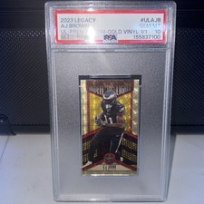 2023 Legacy Under The Lights Prizm AJ Brown Mini GOLD VINYL 1/1 PSA 10 Eagles🦅