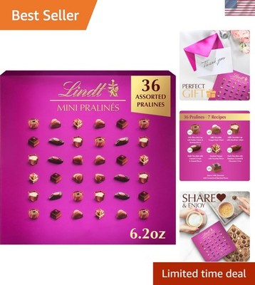 Elegant 6.2 oz Assorted Chocolate Pralines Gift Box - Ideal for Any Occasion