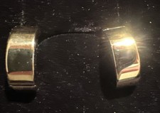 Ohrringe, Creolen Gg 585, 6,2 mm Breite, Durchmesser 14,7 x16,4 mm, 2,4 Gramm