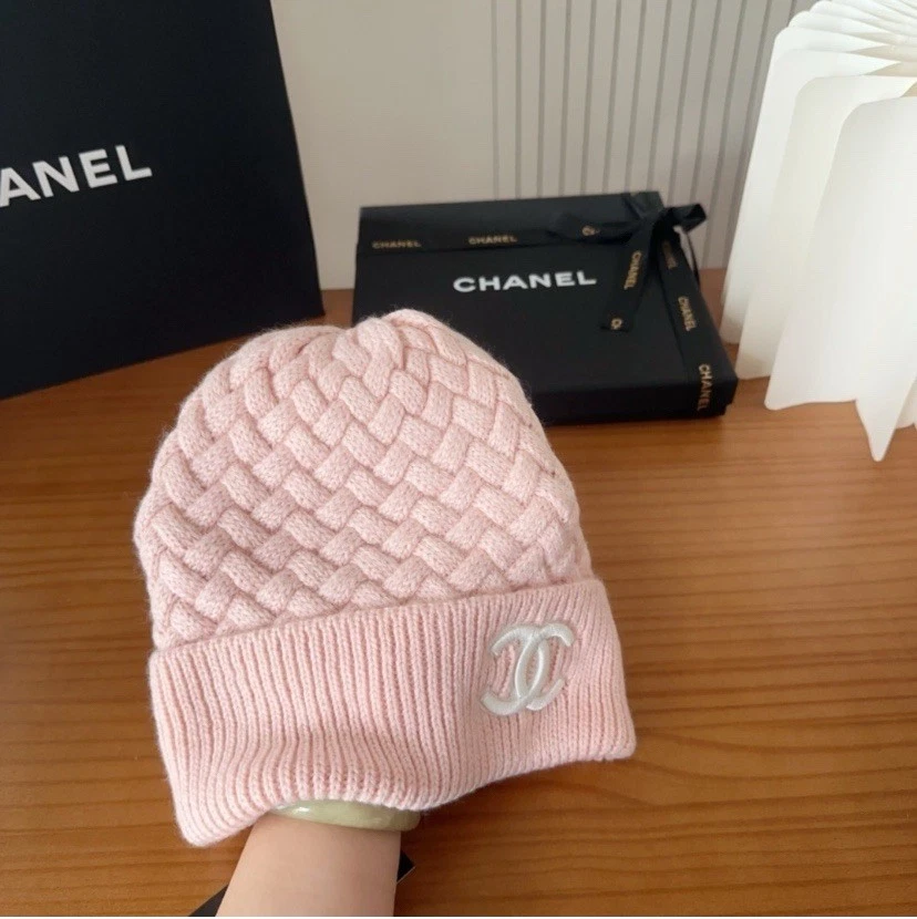 Pink Chanel Beanie - Image 4 of 4