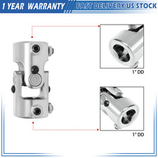 Chrome 1 Dd X 1 Dd Steering Column U Joint Coupler Universal Joint