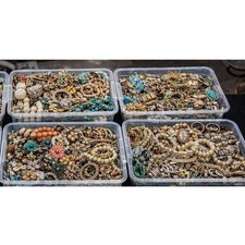 Vintage to now mixed jewelry lot wear resale craft - SURPRISE!