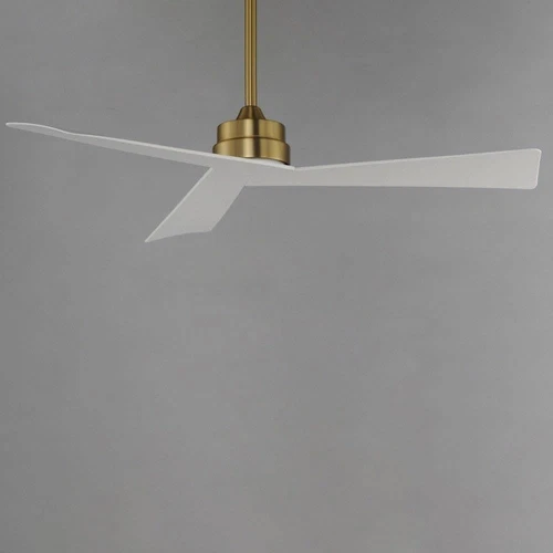 Vortex 52" 3-Blade Ceiling Fan - Natural Aged Brass, 12.25" Height - Picture 4 of 5