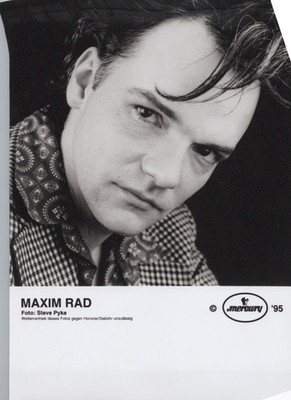 Maxim Rad Photograph Original Black And White Mercury Records Promotion 1995