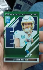 2025 Panini Donruss Elite - Spellbound Justin Herbert #35 Green