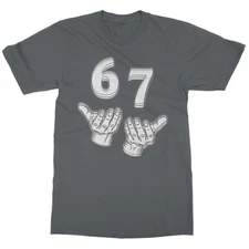 Six Seven 6 7 Meme - Hands Up and Down Vibe Funny Unisex T-Shirt